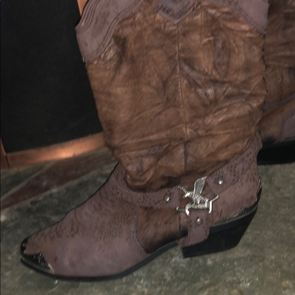 Baccante soft cowboy boots - Picture 2 of 3